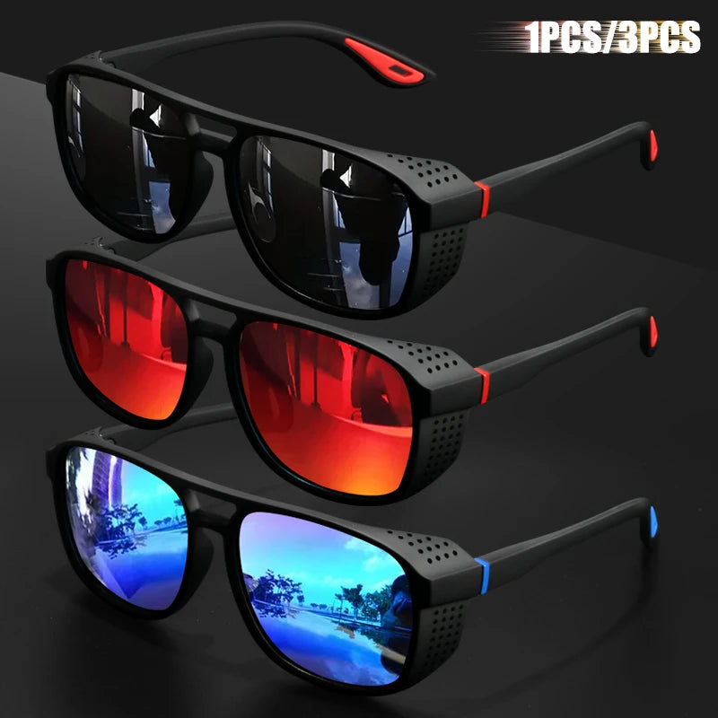 Lunettes de soleil polarisées de sport 1 pièce/3 pièces, design coupe-vent, adaptées au cyclisme et à la course en plein air, légères UV400