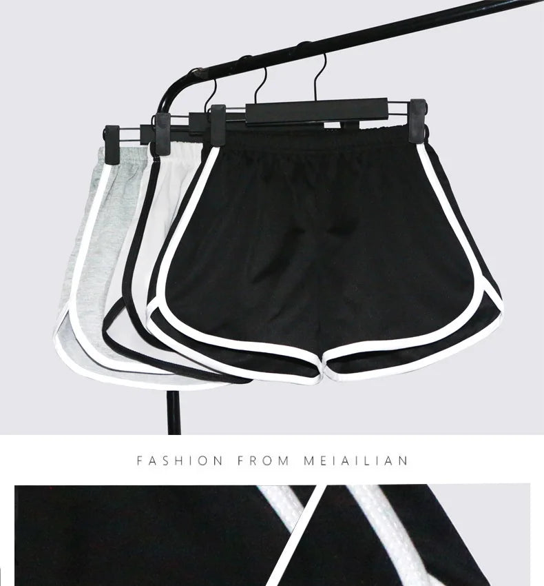 Pantalón corto elástico para mujer, holgado, de secado rápido, fino de verano, para fitness, ocio y ropa exterior. Instagram