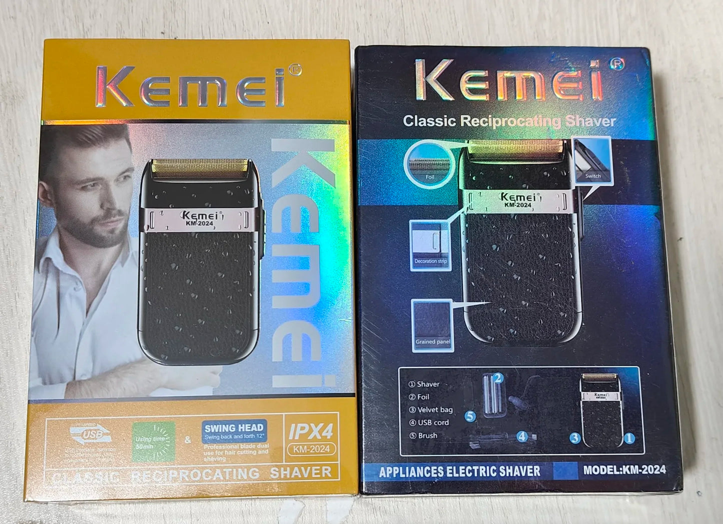 Tondeuse à cheveux sans fil rechargeable — tondeuse barbe électrique puissante, hommes