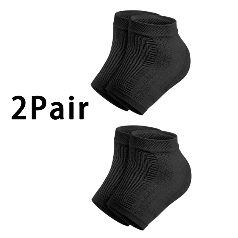Protector de talón de malla de silicona de gel, calcetines de talón, fundas para los pies, hidratantes, antidesgaste, antigrietas, calcetines cortos, almohadillas de cubierta de talón.