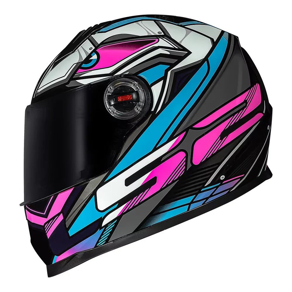 LS2 Draze Full Face Helmet Male for Women LS2 FF358 Motocross Race Men Women Casco Moto Helmet Without Pump ECE Approved