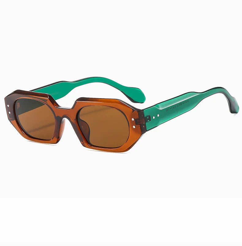 Petites lunettes de soleil rectangulaires pour hommes et femmes, lunettes de soleil carrées, nuances de voyage, vintage, rétro, UV400