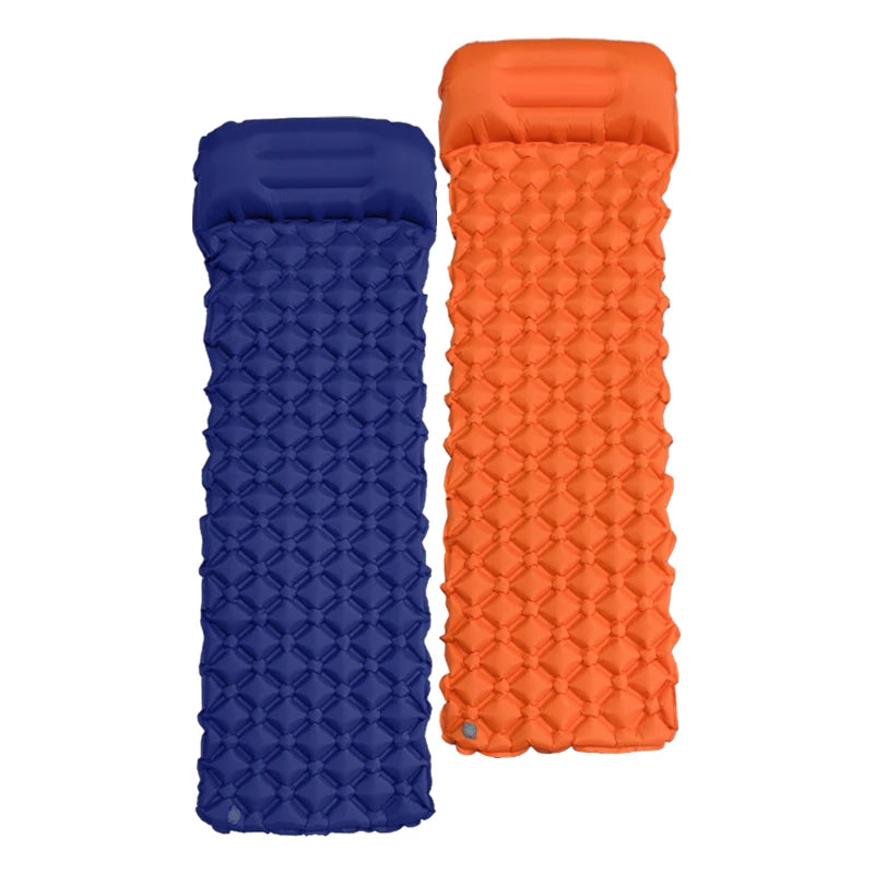 Tapis de couchage pliant pour Camping en plein Air, matelas gonflable de plage avec oreillers, tapis d'air ultraléger pour voyage et randonnée, nouveau