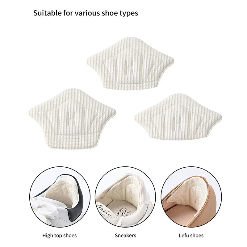 Semelles intérieures Patch coussinets de talon pour chaussures de Sport, autocollant arrière, taille réglable, anti-usure, coussin de pieds, insertion de semelle intérieure, 3 paires/6 pièces