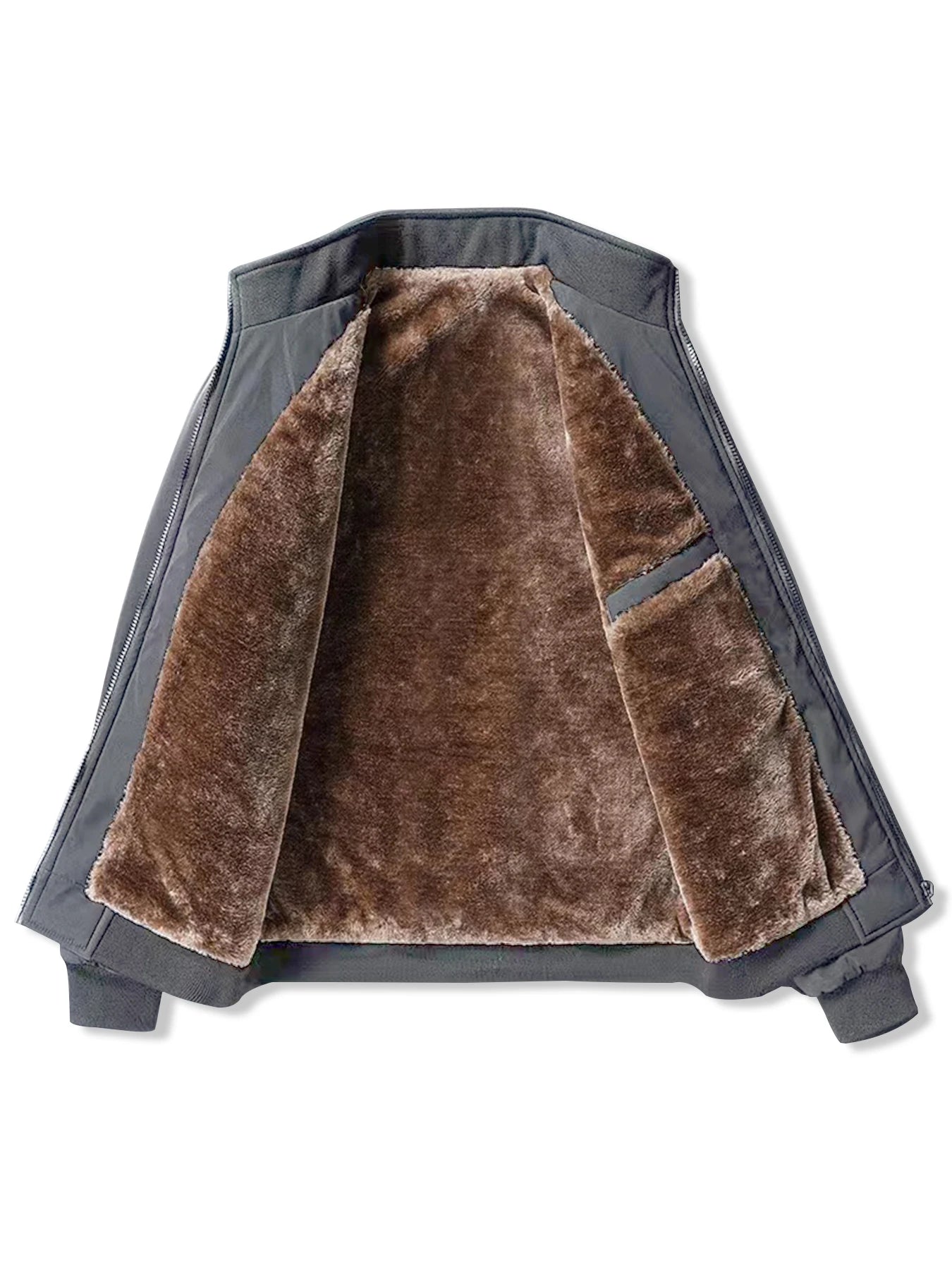 Veste en velours pour hommes, col montant, rembourrée en coton, épaisse, chaude, décontractée, nouvelle collection automne et hiver