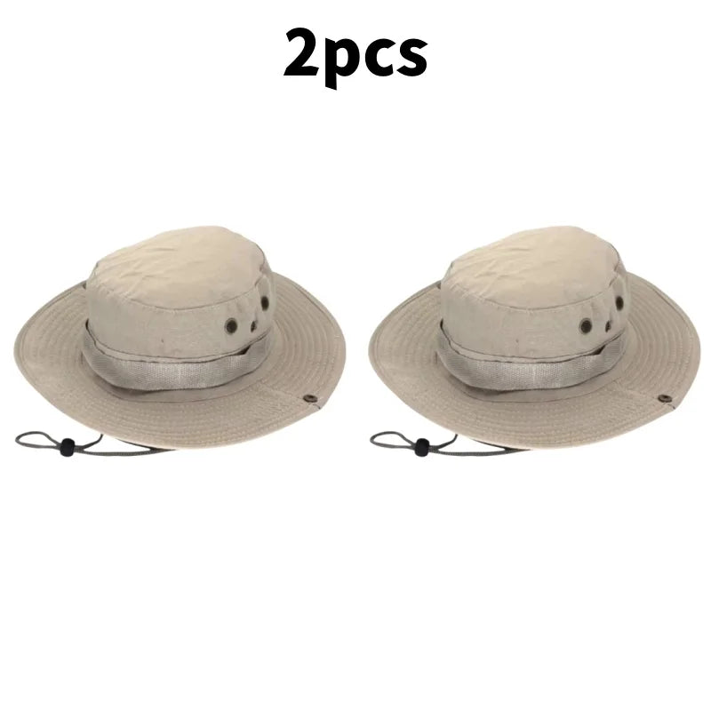 Chapeau de soleil pour hommes et femmes, casquette de Camouflage, pour Sports de plein air, seau, pêche, randonnée, chasse, 60CM