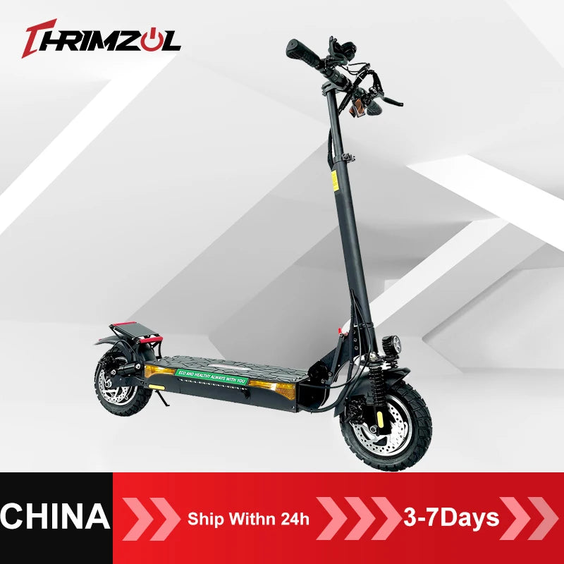 Trottinette Électrique Tout-Terrain Double Moteur — 48V Portée 60 km Charge 150 kg