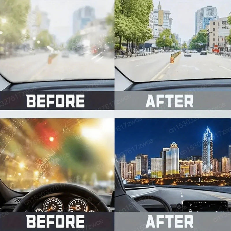 Car Glass Coating Kit, Windshield Oil Film Removal Paste, Water Repellent, Anti-Rain Hydrophobic Cleaning Kits