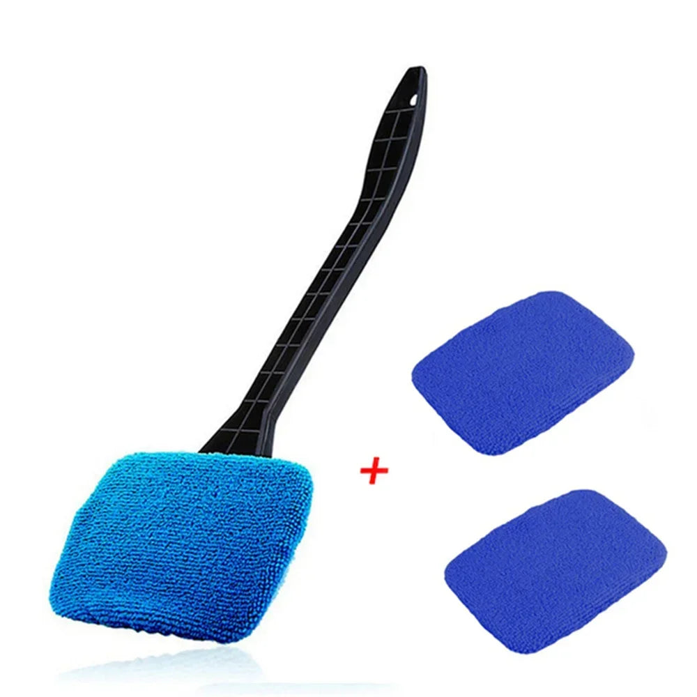 New Car Window Cleaning Brush Kit, Windshield Cleaning Tool, Interior Wiper with Long Handle, Car Accessories