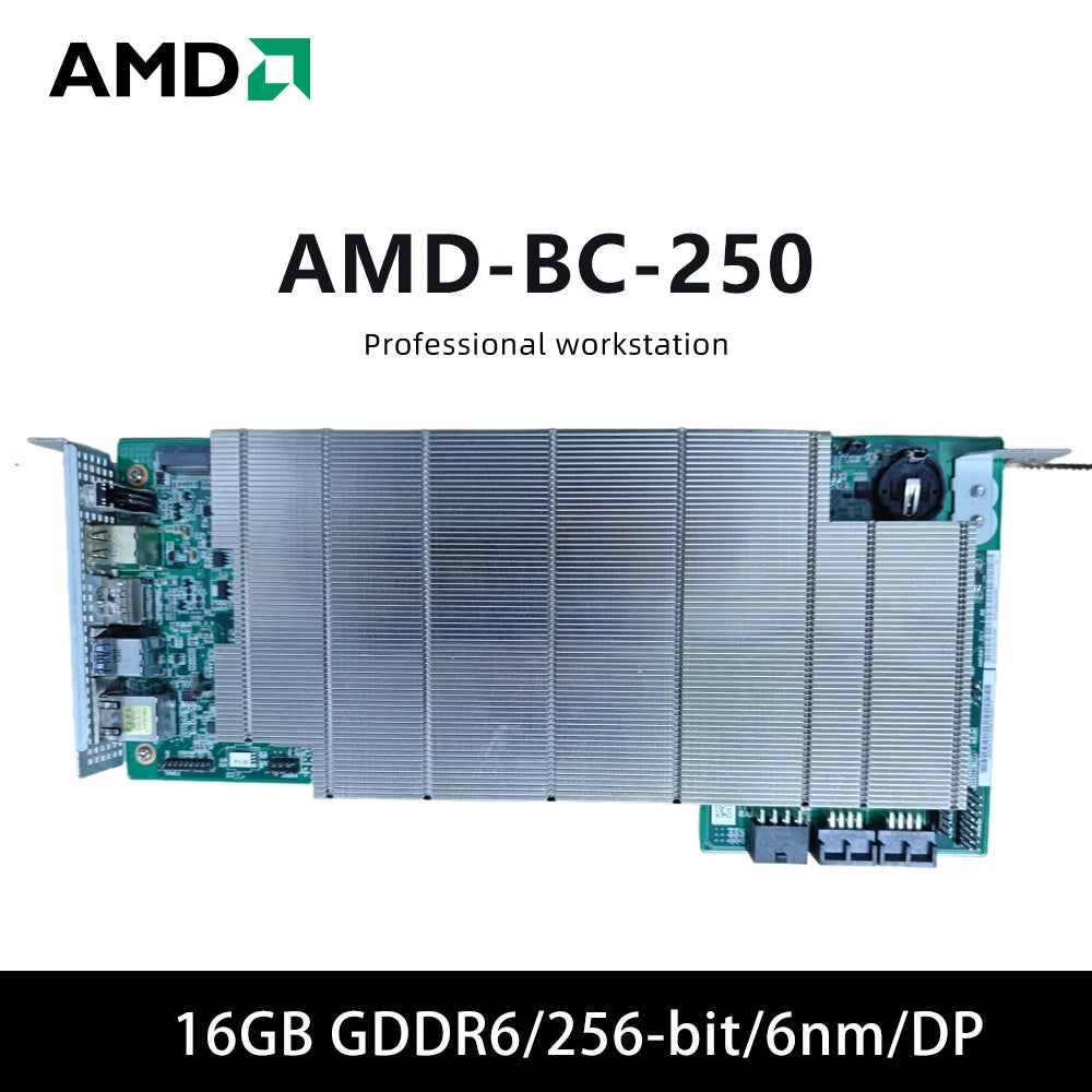 Carte Graphique AMD BC 250 — 16 Go GDDR6 256 bits, Monoventilateur, Desktop