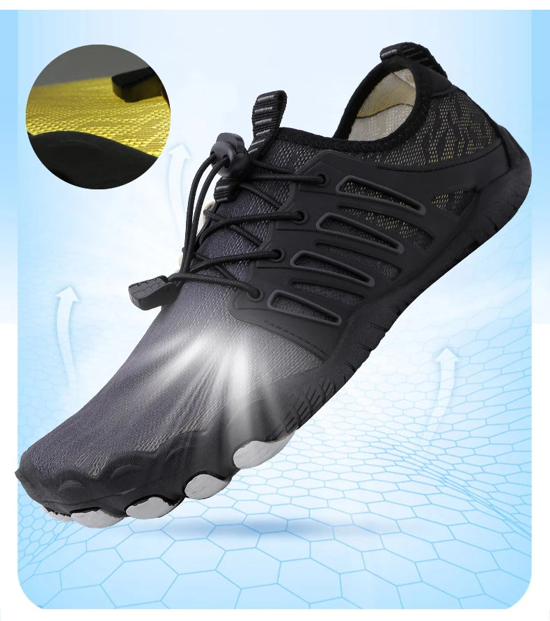 Chaussures d'eau de plage pour hommes et femmes, nu-pieds, natation dans la mer, sports aquatiques