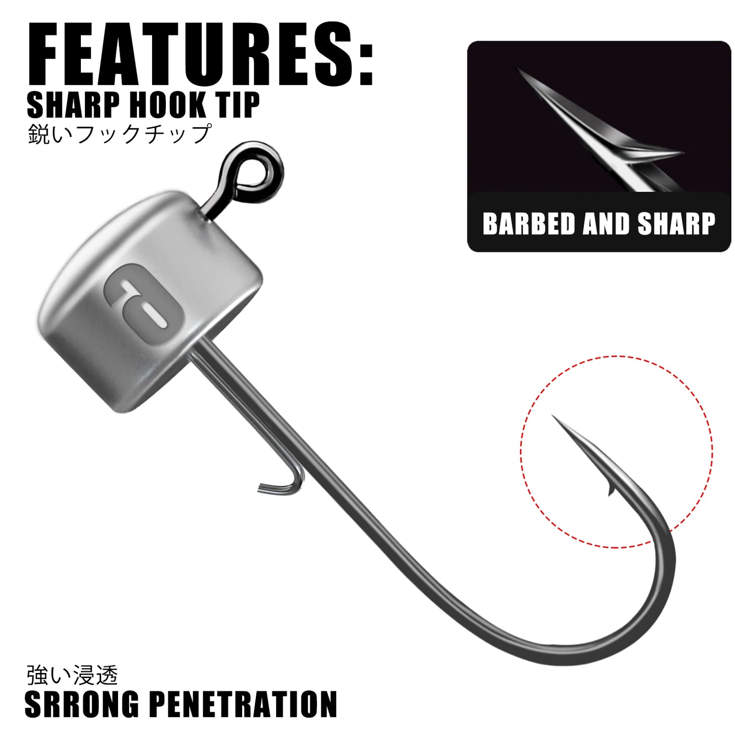 Ned Rig têtes de gabarit hameçons de pêche 1.8-6g gobelet Ajing pour leurre de ver souple basse poisson Pesca Rockfish brochet truite accessoires