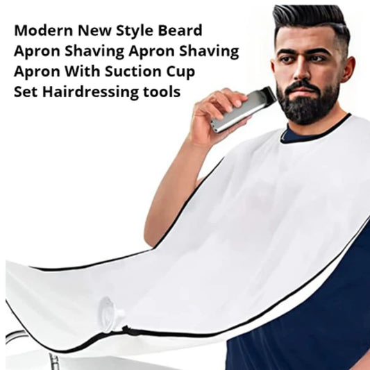 Tablier de Rasage avec Ventouses — Accessoire Coiffure Barbe Style Moderne
