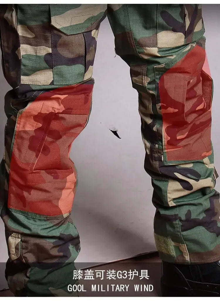 Tenues de sport tactiques d'extérieur, uniformes d'entraînement, ensembles de chasse camouflage, chemises et pantalons de randonnée pour hommes