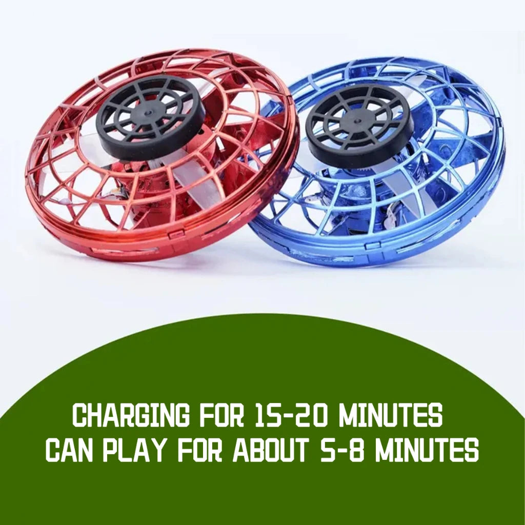 Nuevo LED volante OVNI Spinner de punta de dedo, actualización de helicóptero volador Gyro Flyorb Hover Ball, Mini Drone avión de juguete, regalo de Navidad