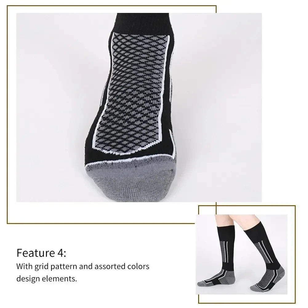 Chaussettes de Ski Hiver Thermiques — Randonnée & Sport pour Homme, Femme, Enfant