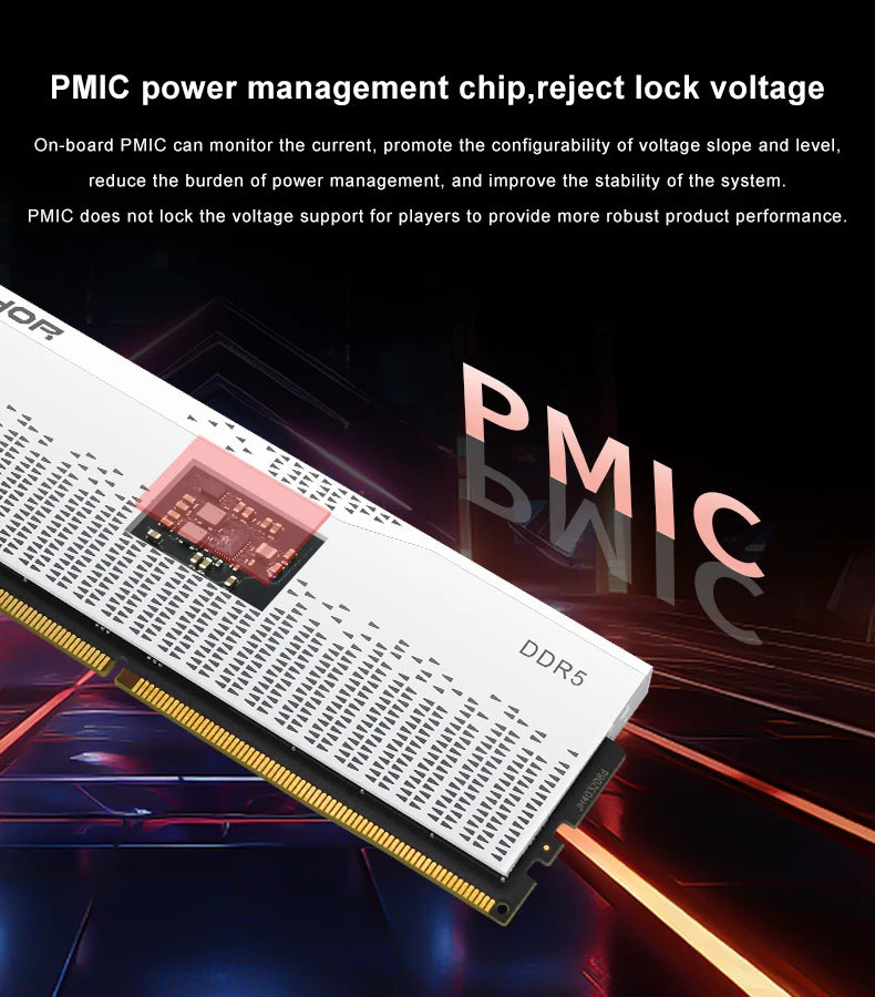 Mémoire RAM DDR5 JUHOR 16 Go 4800 MHz 5600 MHz 6000 MHz pour ordinateur de bureau et jeux