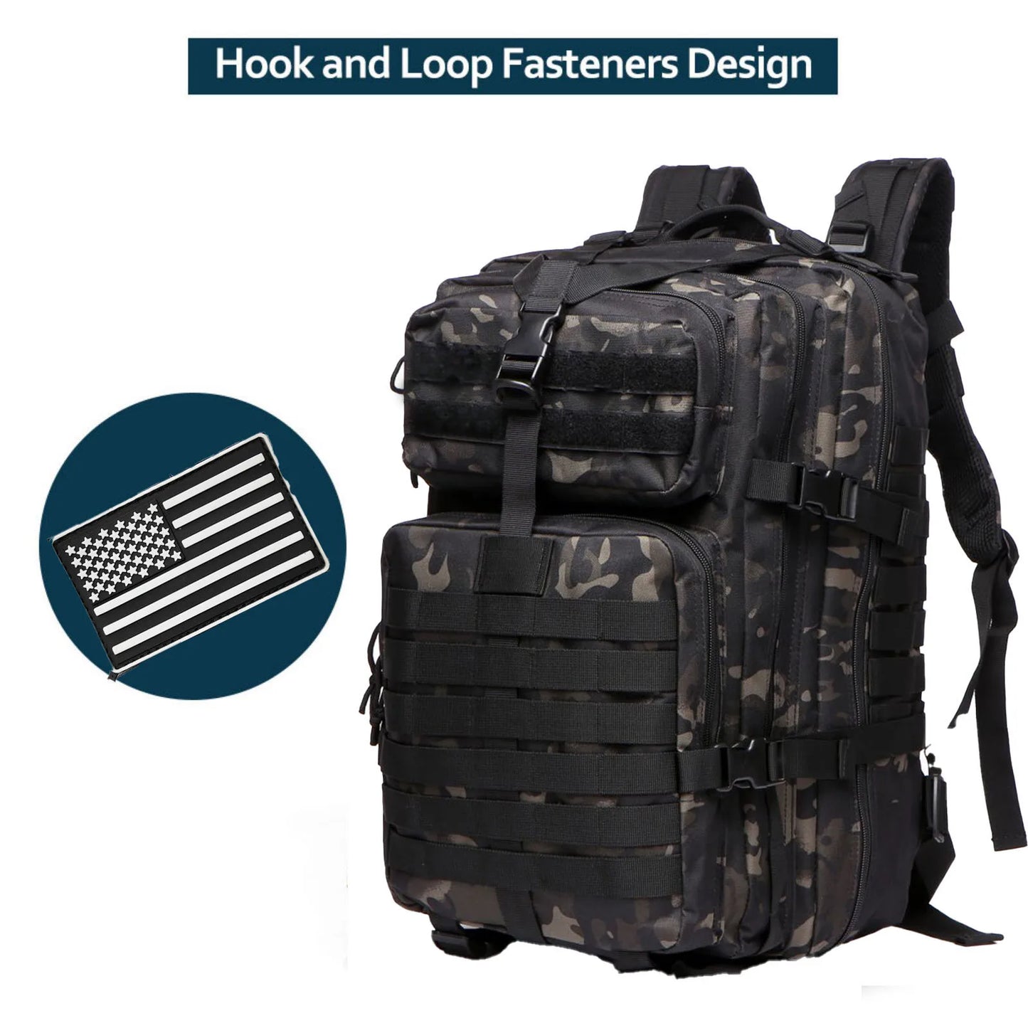 25L/50L robuste en Nylon imperméable à l'eau tactique sport Trekking pêche chasse Camping randonnée sac à dos sacs à dos en plein air