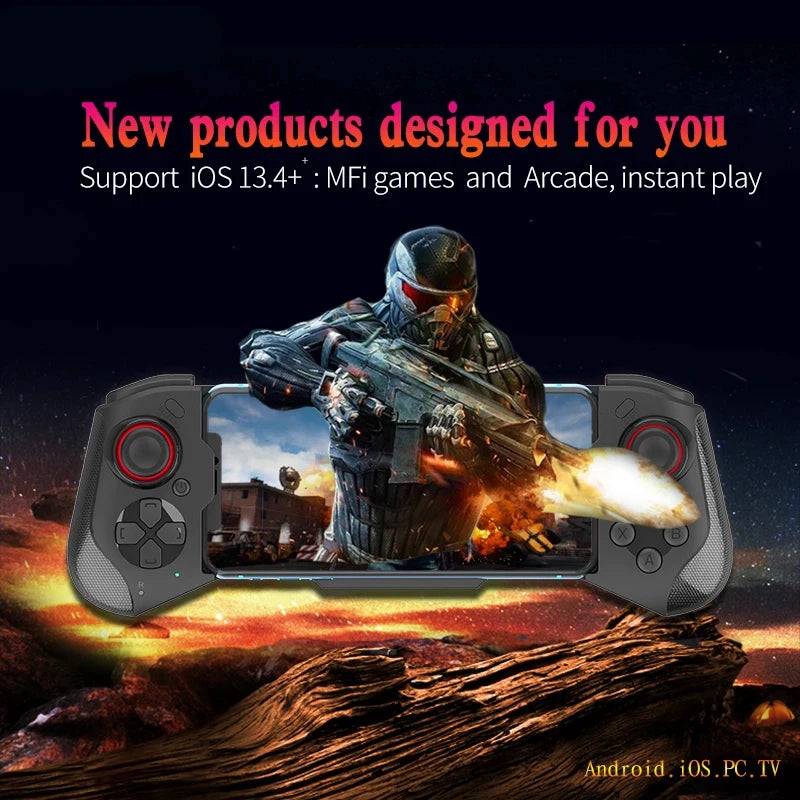 Mando de juego para iPhone Android teléfono móvil control Bluetooth controlador gatillo Pubg Mobile Joystick juego Smartphone Mando juego Pad