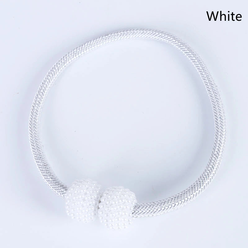2/4 pièces perle magnétique rideau pince porte-rideau cravate boucle Clips suspendus boule boucle cravate arrière rideau décor accessoires