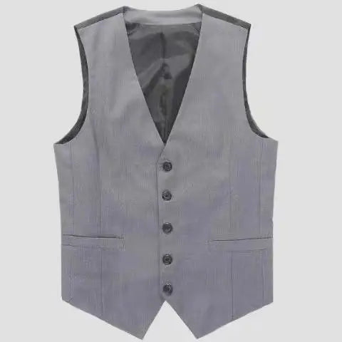 Gilet coupe cintrée pour Homme, noir, gris, bleu marine, Plus, décontracté, sans manches, Business, M-6XL