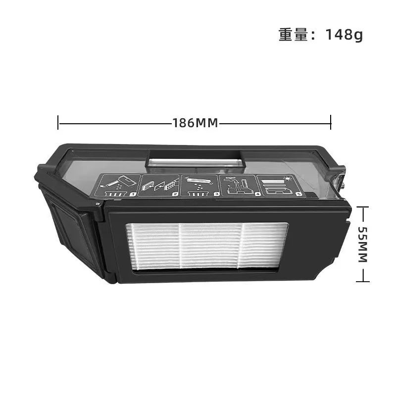 Ecovacs Deebot X1 OMNI / T10 OMNI Robot Vacuum Cleaner Spare Parts, Rubber/Side Brush, Cover, Hepa Filter, Mop Cloth, Dust Bag
