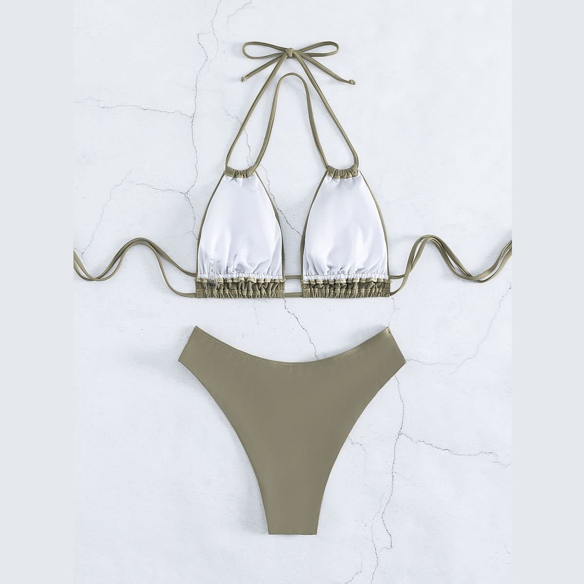 Maillot de bain en nylon solide pour femmes, bikini sexy, design de modélisation à la mode, nouveau style, vêtements de plage, 2025
