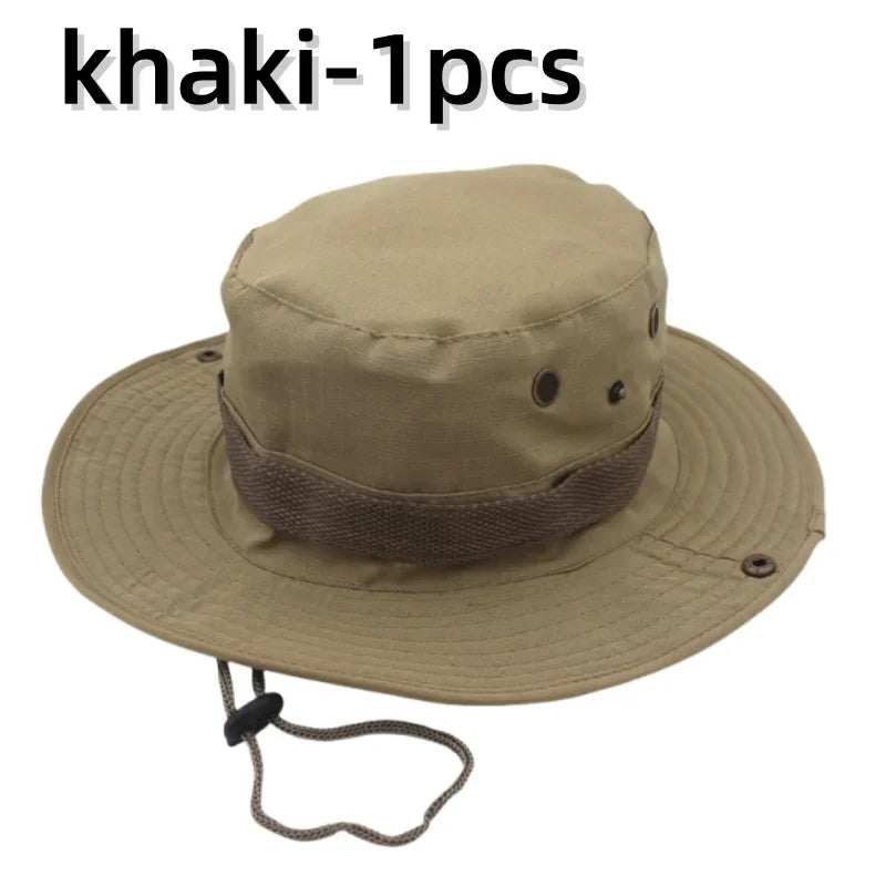 Chapeau de soleil pour hommes et femmes, casquette de Camouflage, pour Sports de plein air, seau, pêche, randonnée, chasse, 60CM