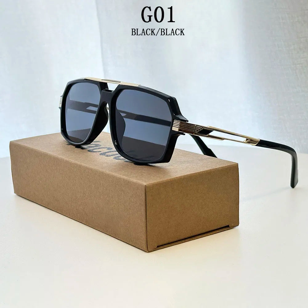 2026 Gafas de Sol de Lujo para Mujer Vintage Gafas de Sol Cuadradas para Hombre Envío Directo Gafas de Moda Gafas de Sol Hombre Gafas de Sol Mujer