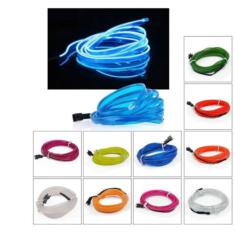 Decorative Car Interior Lamp Strips, 1M 2M 3M 5M, Ambient Light, Cold Light, Dashboard Console, Automotive LED Ambient Lights