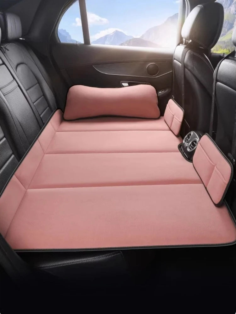 Matelas de voiture, lit de voyage, matelas pneumatique portable, siège arrière, camping, voyage en voiture, convient aux SUV, berlines, camions, pompe électrique, camping, coche