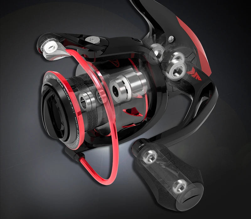 KastKing Sharky III Moulinet de Pêche — 10+1 Roulements, 18 kg Frein, Corps Métal, Eau Douce & Salée