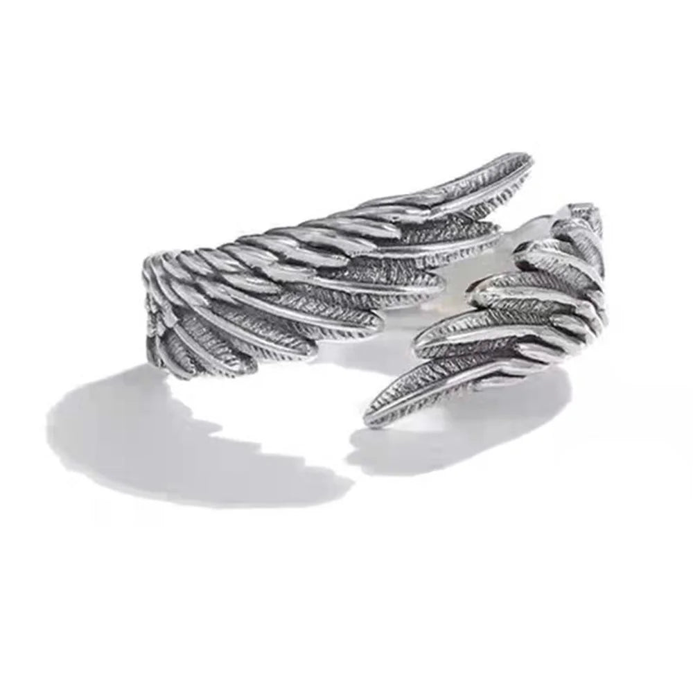 Anime Angel Demon Couple Rings for Women Men, Adjustable Open Animal Ring, Promise Matching Ring, Party Gifts Fashion