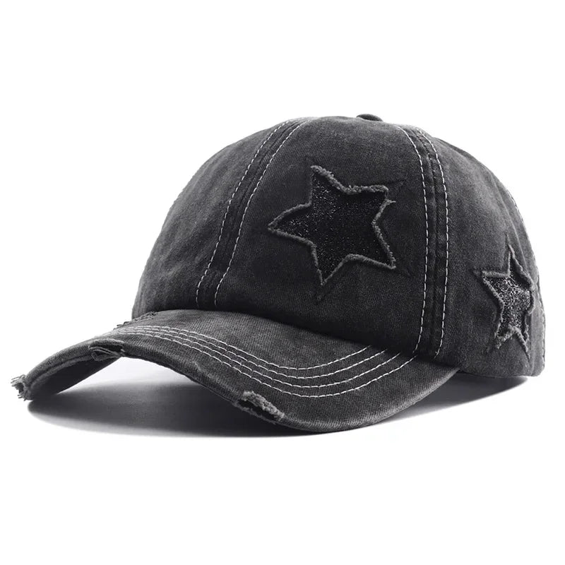 Gorra de béisbol con cola de caballo para mujer, sombrero de Hip Hop ajustable, nueva colección 2024