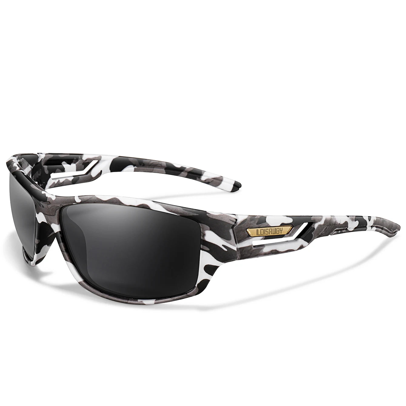 Lunettes de pêche polarisées camouflage — conduite, sports de plein air, cyclisme, course, UV400