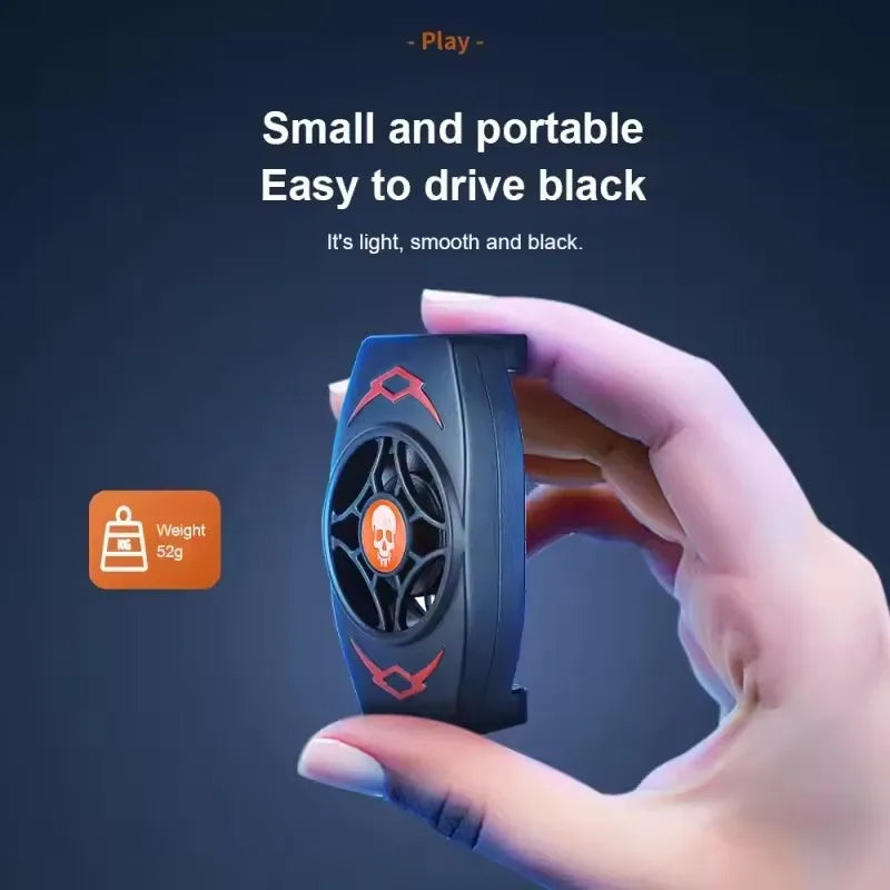 Ventilateur de refroidissement téléphone portable clip arrière — gaming, streaming, dissipateur de chaleur