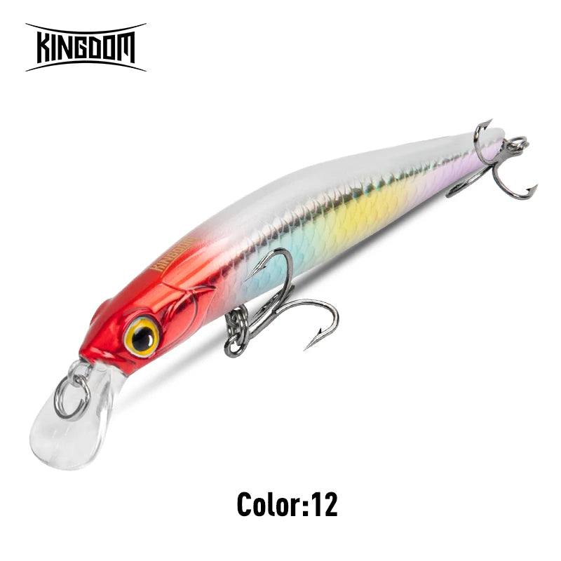 Kingdom Kingart coulant méné leurres de pêche 6g 9g 14g 18.6g Jerkbaits   Wobblers d'action réaliste, appâts durs silencieux, bar de mer