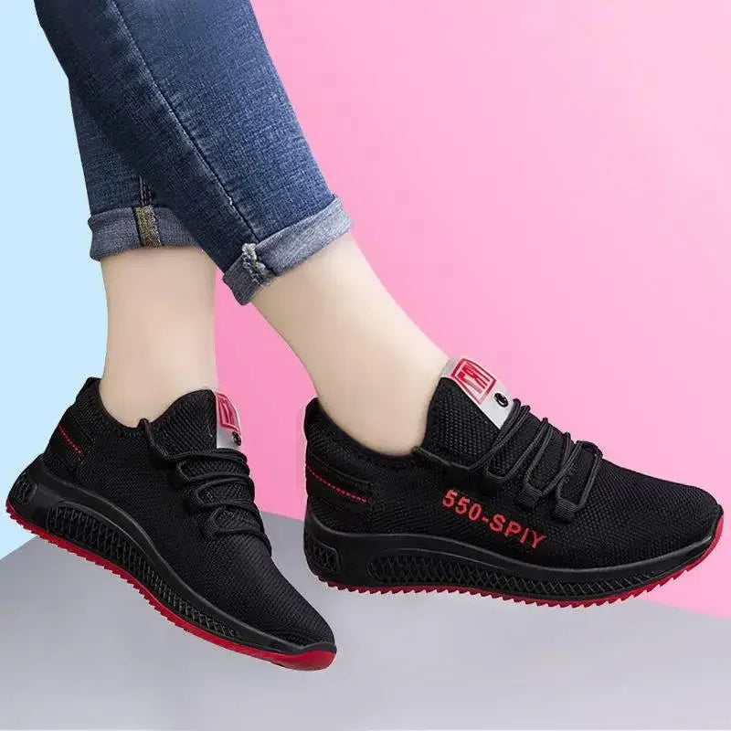 Zapatillas de tenis para mujer 2025 Otoño Oferta especial Zapatos planos para mujer Zapatillas de deporte al aire libre Malla transpirable para caminar Correr Entrenadores Zapatillas de baloncesto para mujer