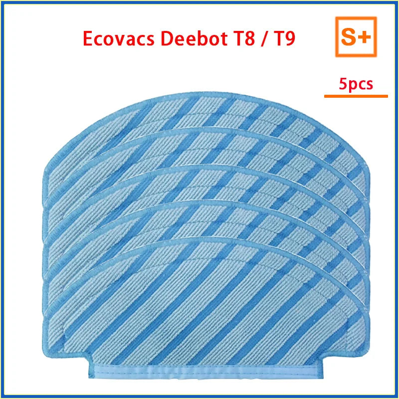 Dust Bag Parts for ECOVACS Deebot T9 AIVI T8 AIVI N8 Pro Robot Vacuum Cleaner, Main Side Brush, HEPA Filter, Replacement Accessories