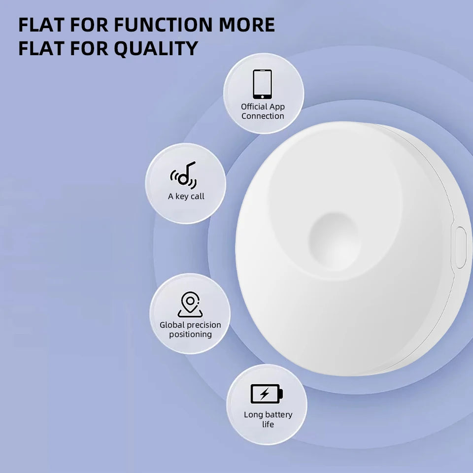 GPS Tag Tracker Find My Mini GPS Bluetooth Long Standby Precise Global Positioning Anti-Loss Device Two Colors Available