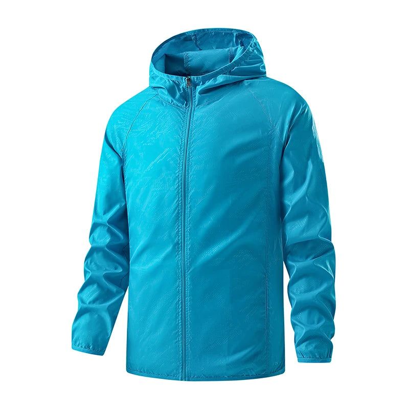 LNGXO Waterproof Hiking Jackets for Men and Women, Sun Protection Windbreaker, Camping Climbing Rain Coat, Unisex Portable Clothing