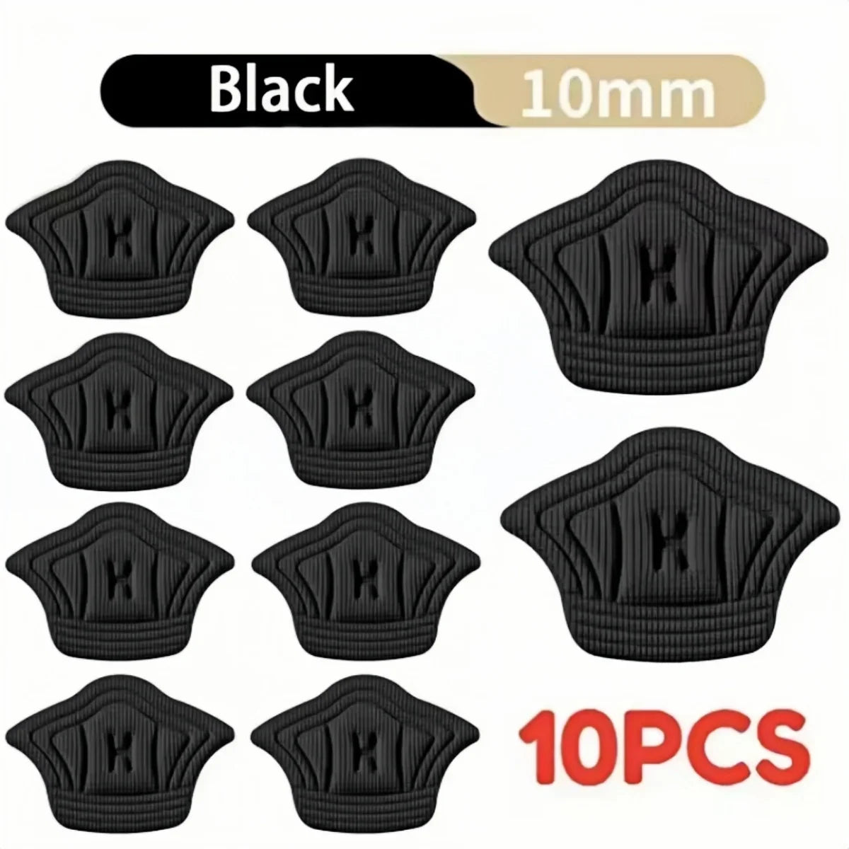 Coussinets de Talon EVA Autocollants — Protection & Ajustement Taille, Lot de 5 Paires