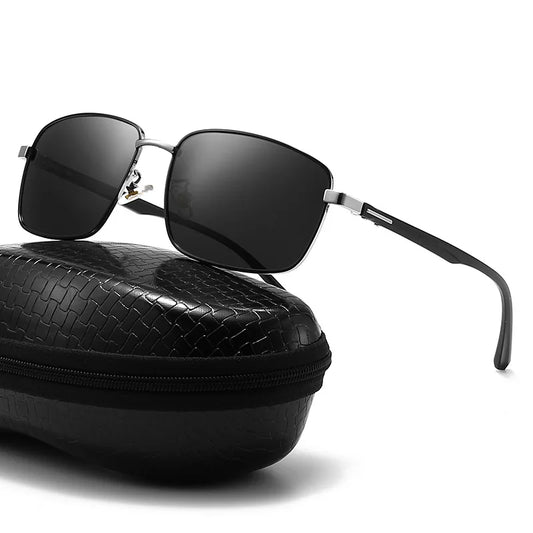Lunettes de soleil polarisées hommes et femmes — conduite, vintage, noires, pilote, UV400, 2022