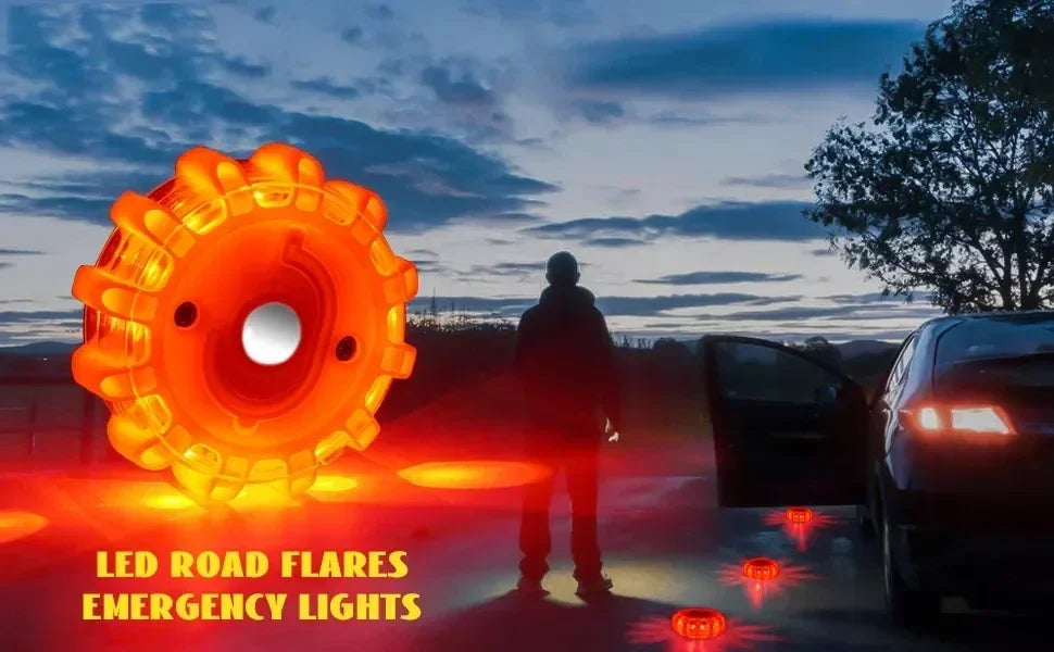 Feux de signalisation LED rechargeables par USB, balises de route, feux d'urgence, balise de sécurité routière, disque clignotant, balise magnétique
