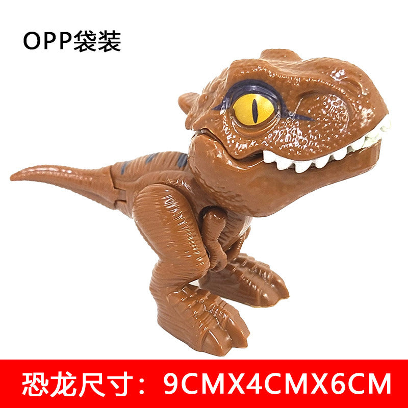 Dinosaure jurassique Triceratops tyrannosaure, modèle de jouets pour enfants, dinosaures créatifs pour mordre les doigts, jouet interactif, cadeau pour garçon