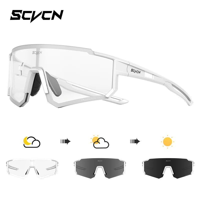 SCVCN nuevas gafas de sol para ciclismo al aire libre, gafas de bicicleta MTB para hombres, deportes, escalada, pesca, ciclismo UV400 para mujeres