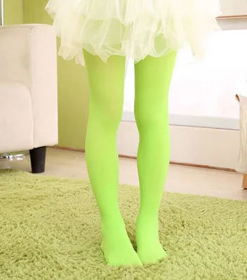 Collants d'été couleur bonbon pour enfants, collants de danse de Ballet pour filles, bas en velours blanc uni pour enfants