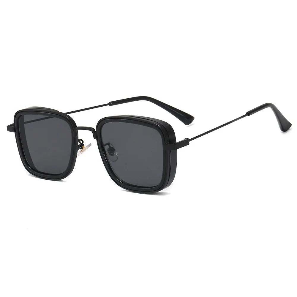 Vintage Steampunk Sunglasses Men 2025 Retro Metal Square Trendy Eyewear Brand Sunglasses Shades for Women Sun Glasses