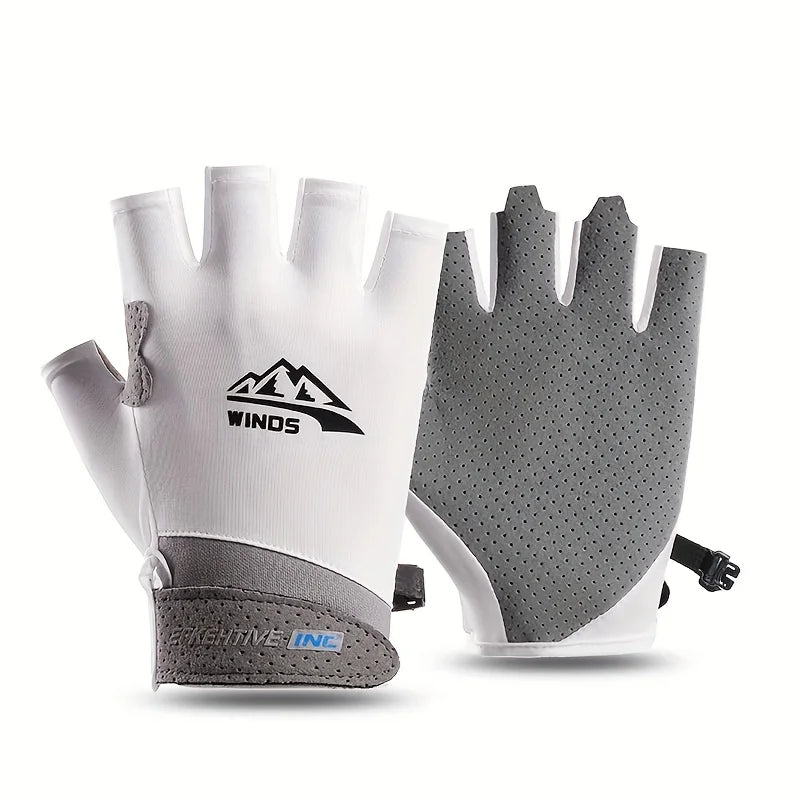 Gants de pêche respirants et légers, à doigts longs ou mi-doigts, optionnels et réutilisables, élastiques et confortables sans être trop serrés