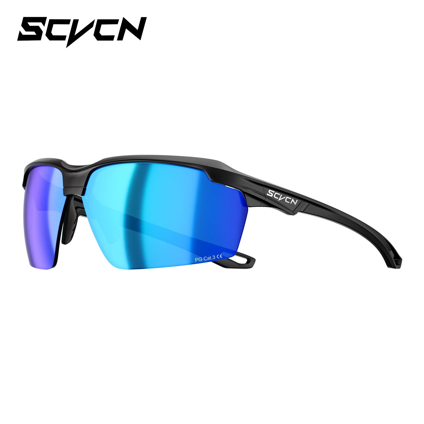 Lunettes de randonnée polarisées SCVCN, lunettes de cyclisme UV400, lunettes de vélo, lunettes de sport de plein air, équipement de course à pied et de camping